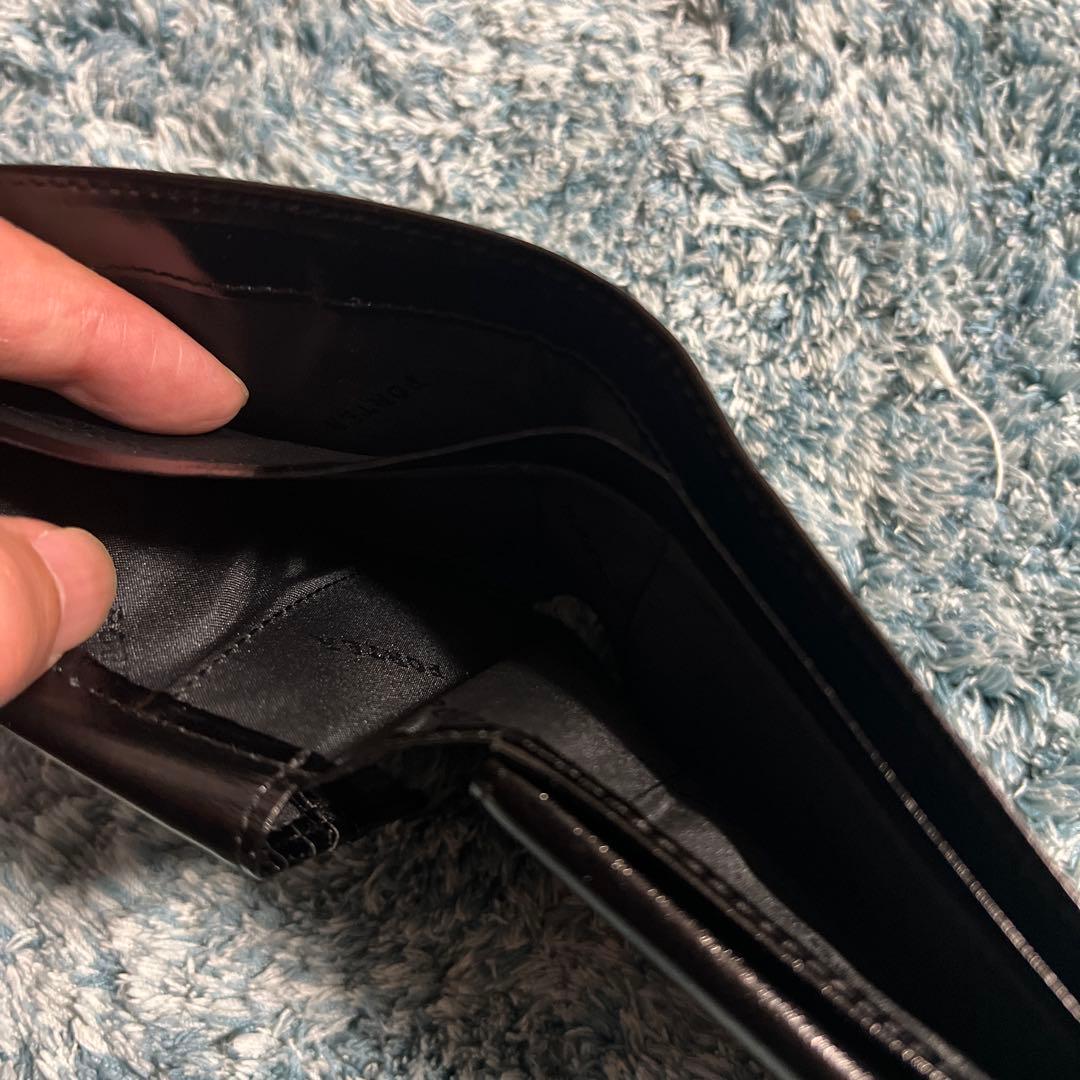 PORTER ブラック レザー 二つ折り財布