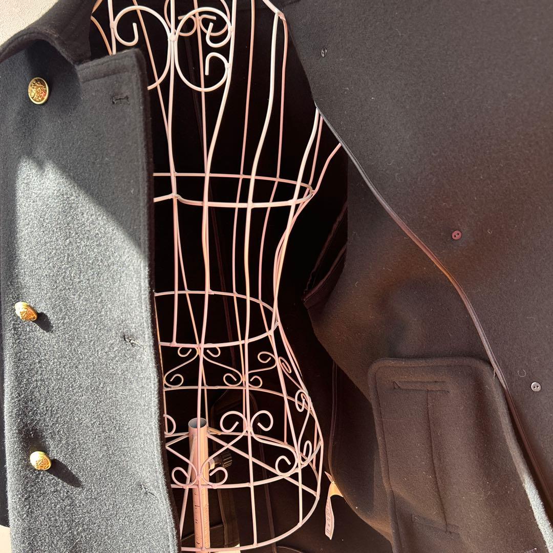 フレームワーク Super 100 ダブルクロス ピーコート ブラック