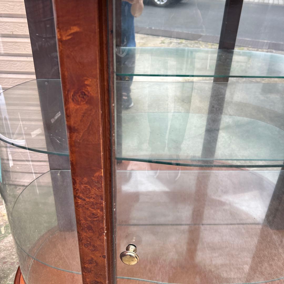 イタリア製　FPPASI コレクションボード　ミラー付キャビネット　ハーフムーン