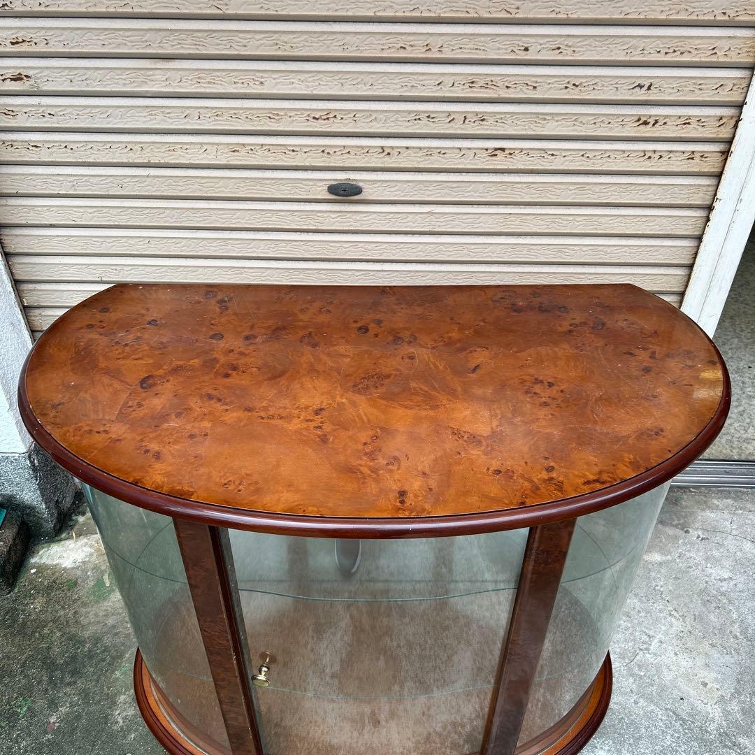 イタリア製　FPPASI コレクションボード　ミラー付キャビネット　ハーフムーン