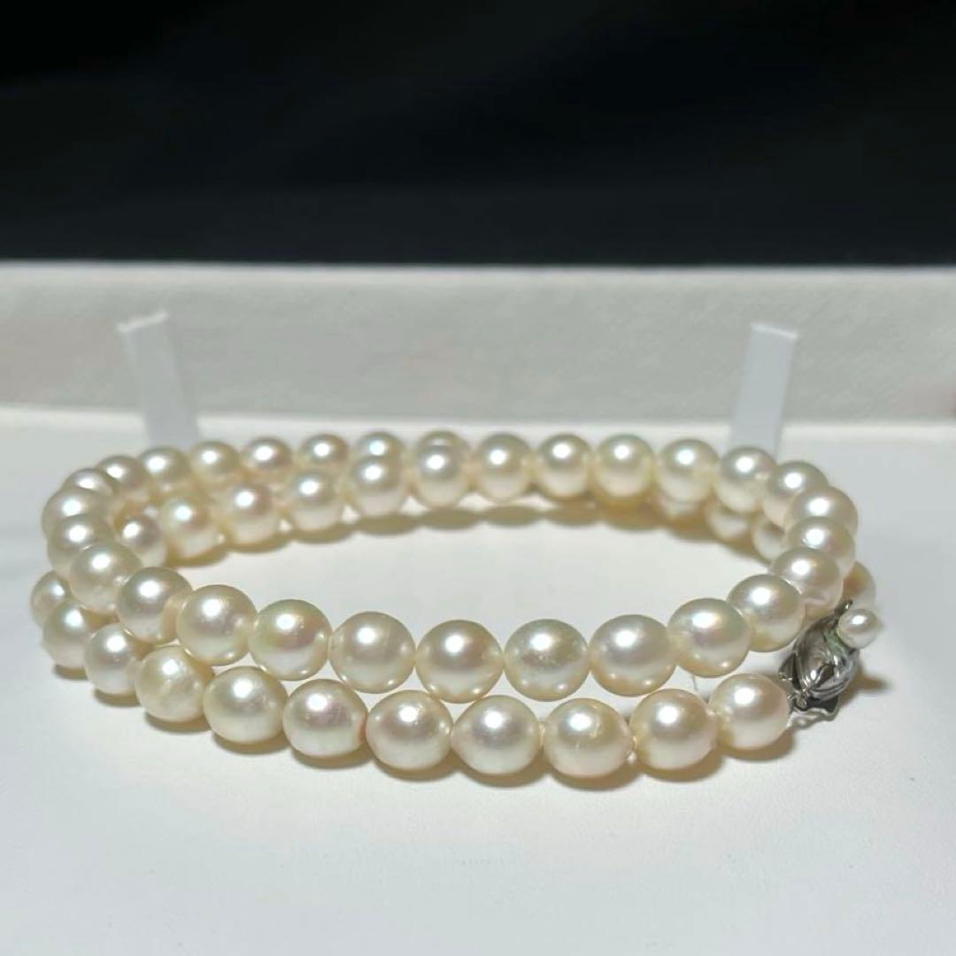 白珠 あこや真珠 ネックレス アコヤパール 冠婚葬祭 7.0〜7.4㎜ M610