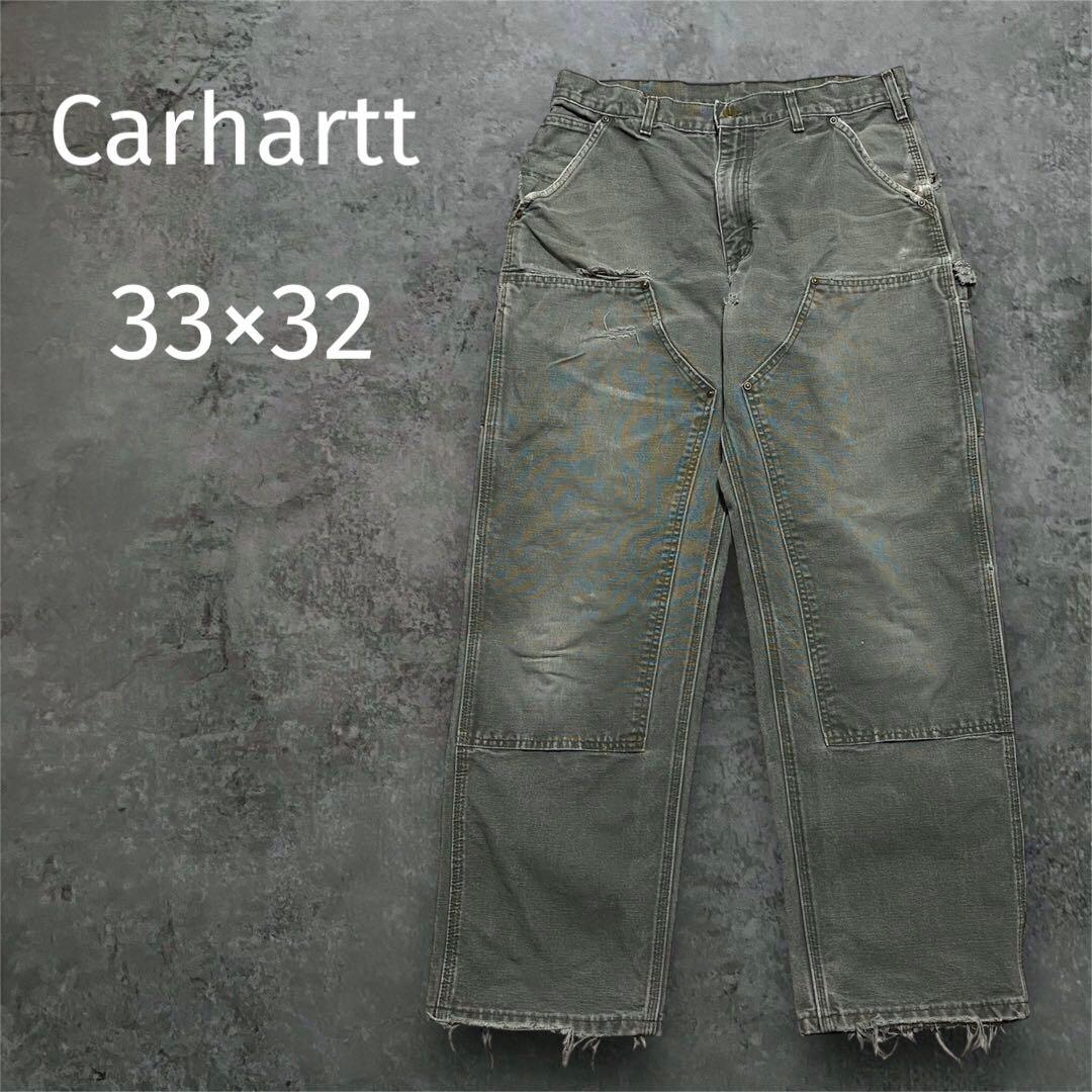 Carhartt ダブルニー MOS 33×32 ダンガリーワークパンツ