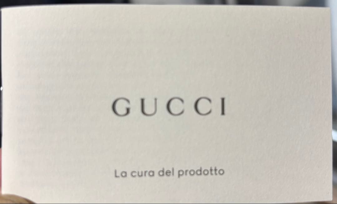 超美品 GUCCI ブラックレザー 二つ折り財布