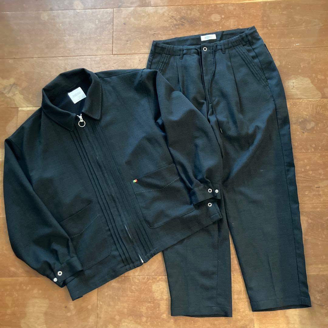 RADIALL スラックス地 サマー セットアップ ジャケット イージーパンツ