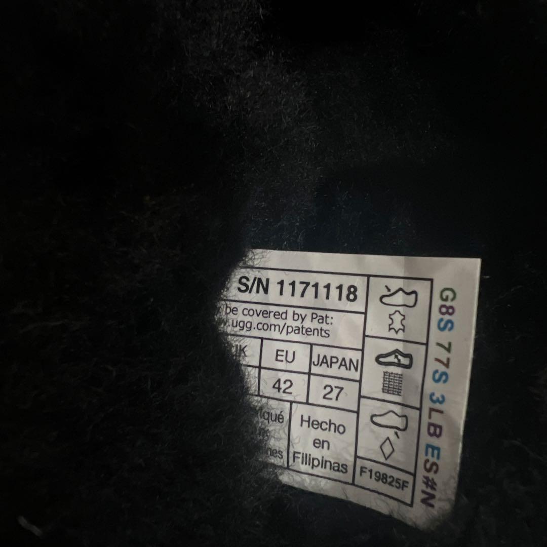 UGG アグ M HERITAGE UTILITY MINI NOIR ブーツ