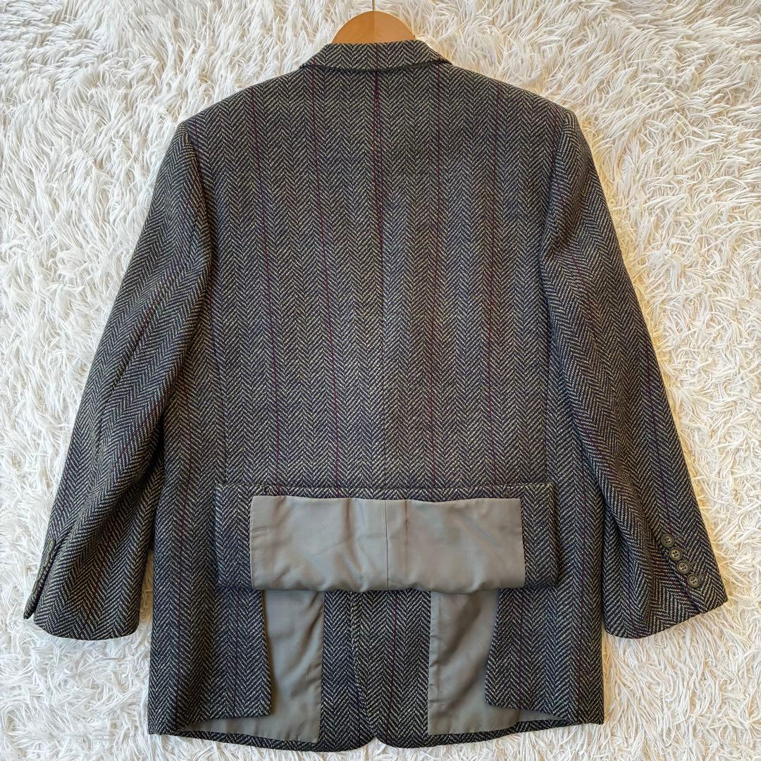 【美品】クリスチャンディオール　ムッシュ　ツイードジャケット　ヘリンボーン　L位