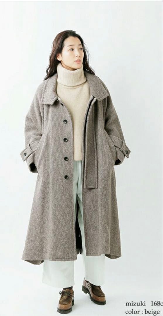 VOAAOV ウールロングコート　尾州 voco-i101-yo