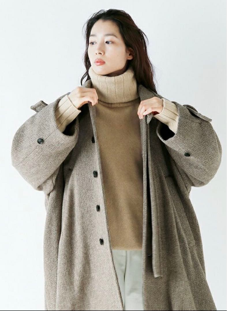 VOAAOV ウールロングコート　尾州 voco-i101-yo