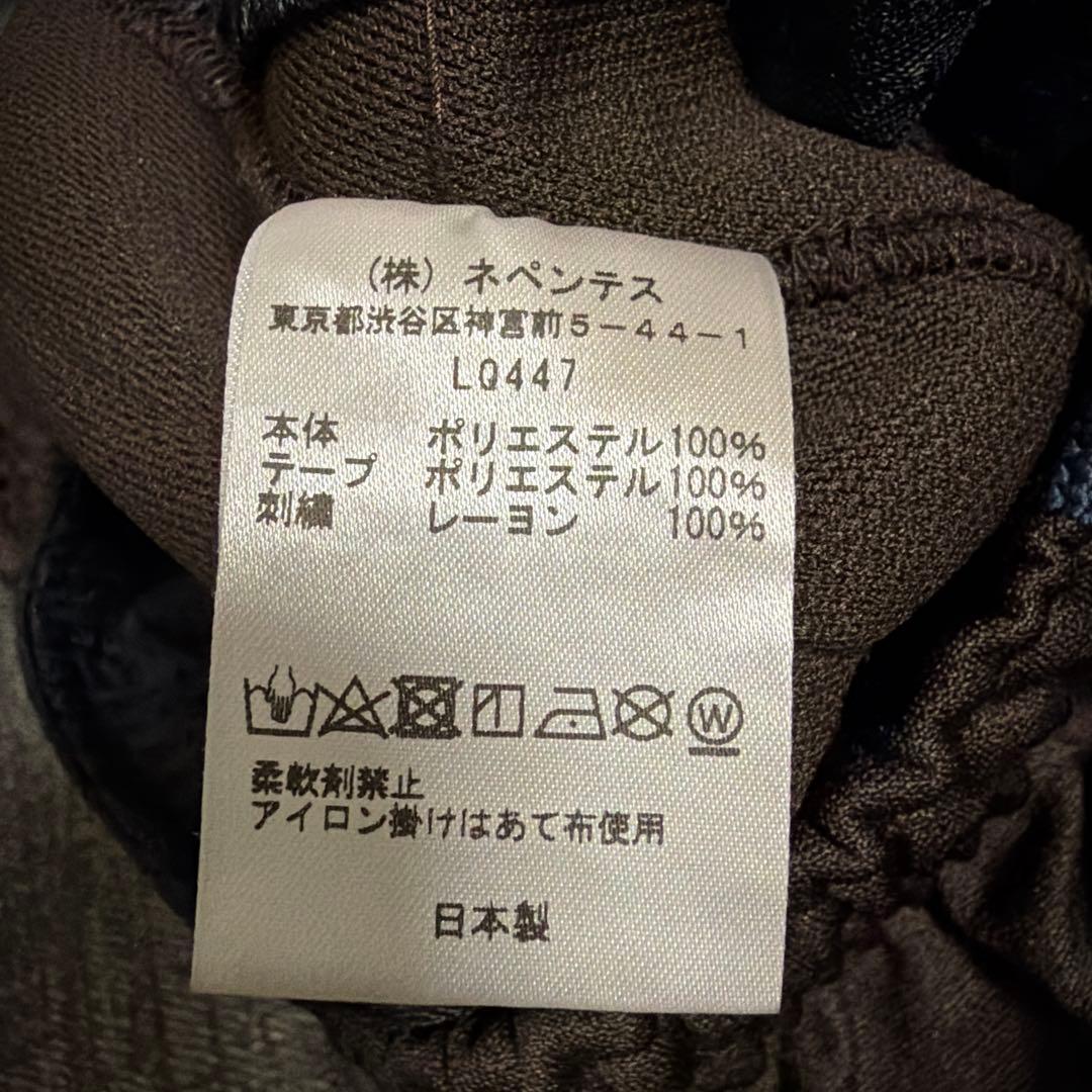 【未使用】NEEDLES 別注ナロートラックパンツ LQ447 BROWN S