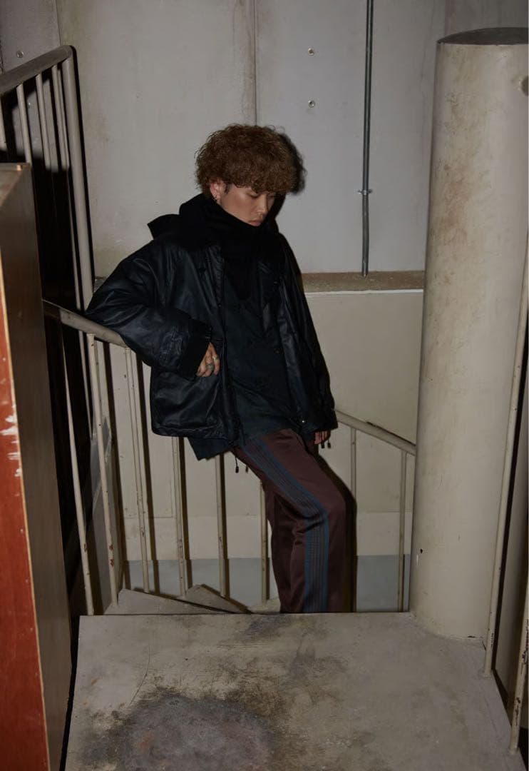 【未使用】NEEDLES 別注ナロートラックパンツ LQ447 BROWN S