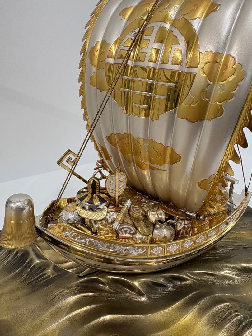 船の模型　ガラスケース付き