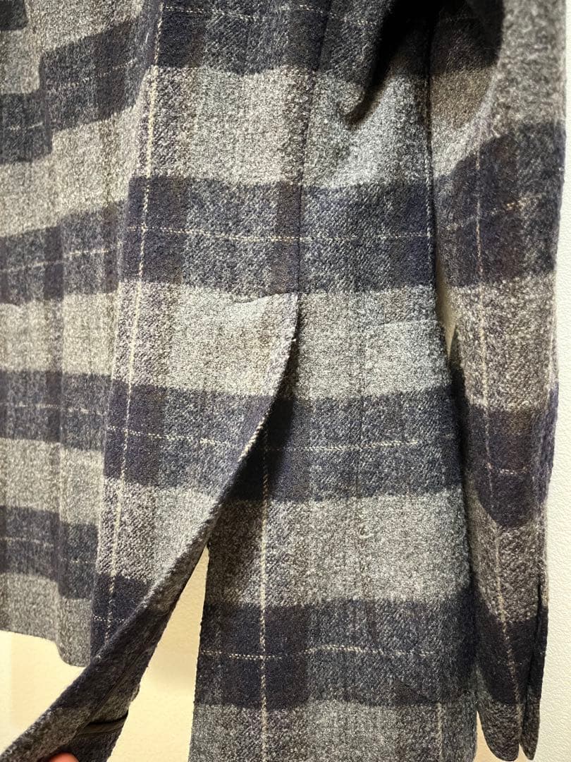 TAGLIATORE テーラードジャケット グレー・ネイビーチェック