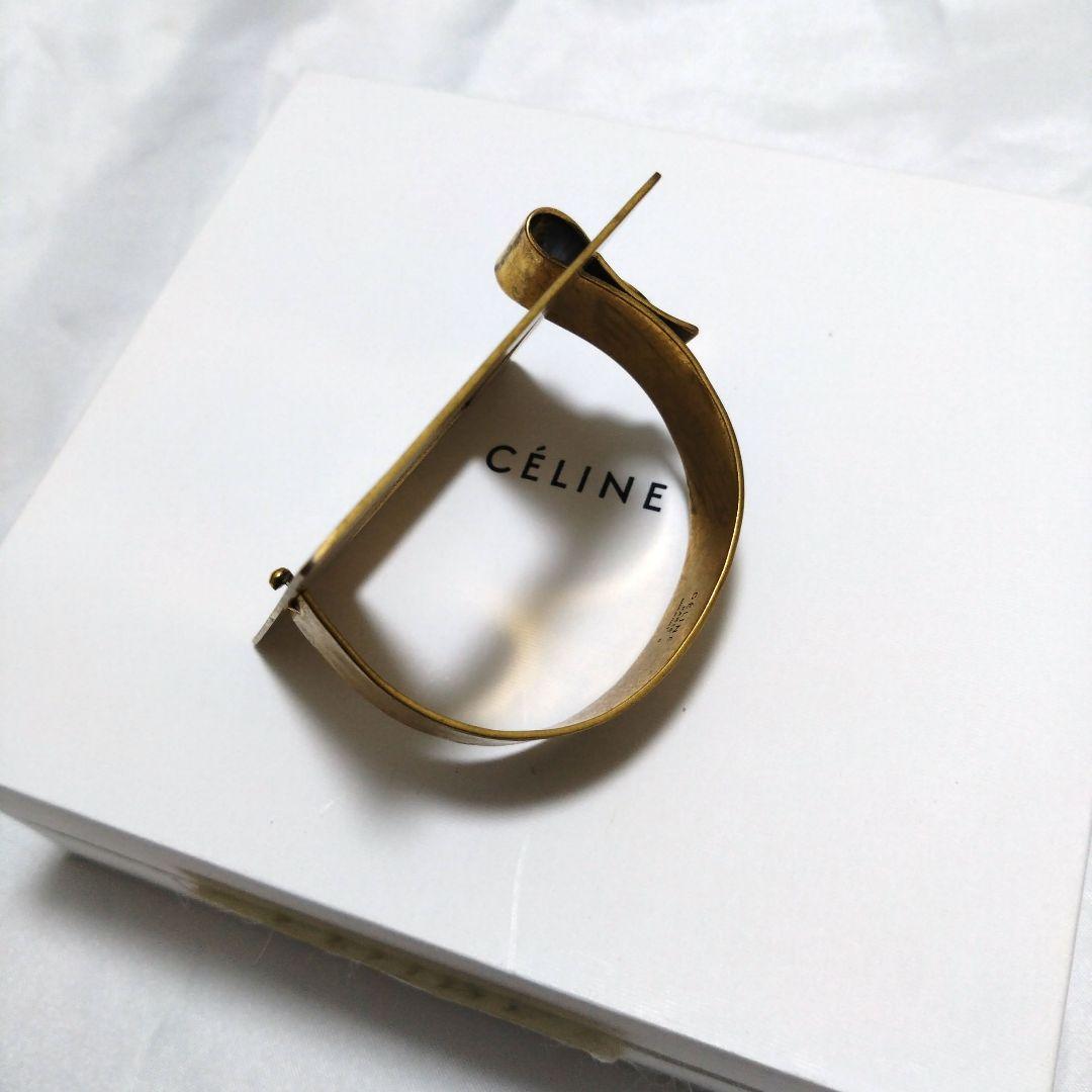 超希少　CELINE　フィービー　スクエア　バングル