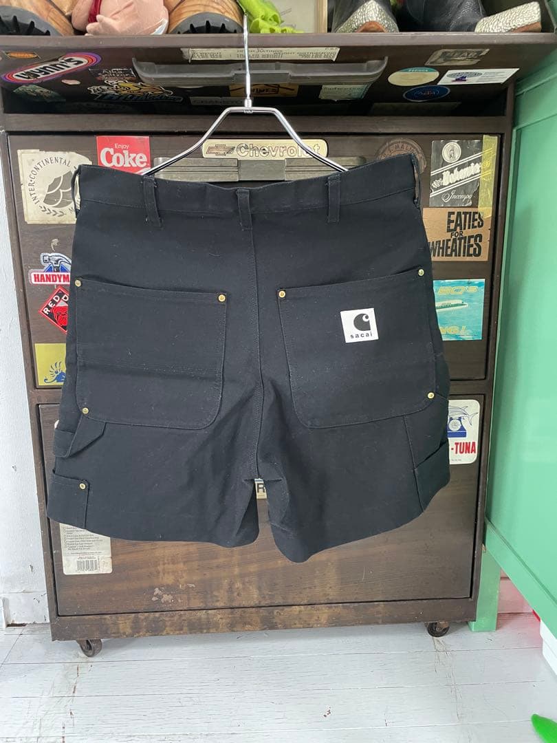 パンツ sacai Carhartt WIP Duck Shorts BLACK S