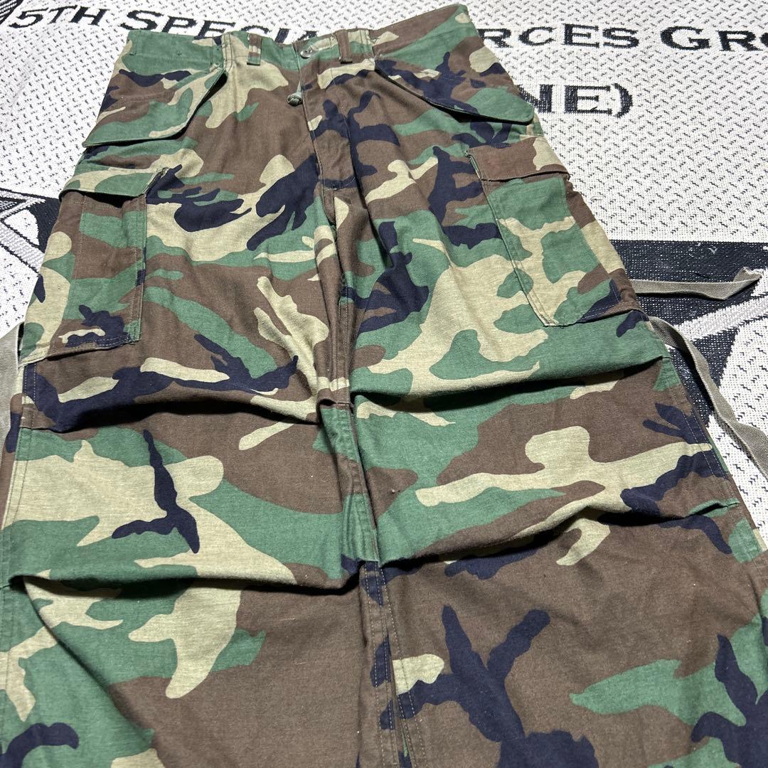 米軍実物 M65 カーゴパンツ ウッドランド カモ サイズ「SMALL-R」