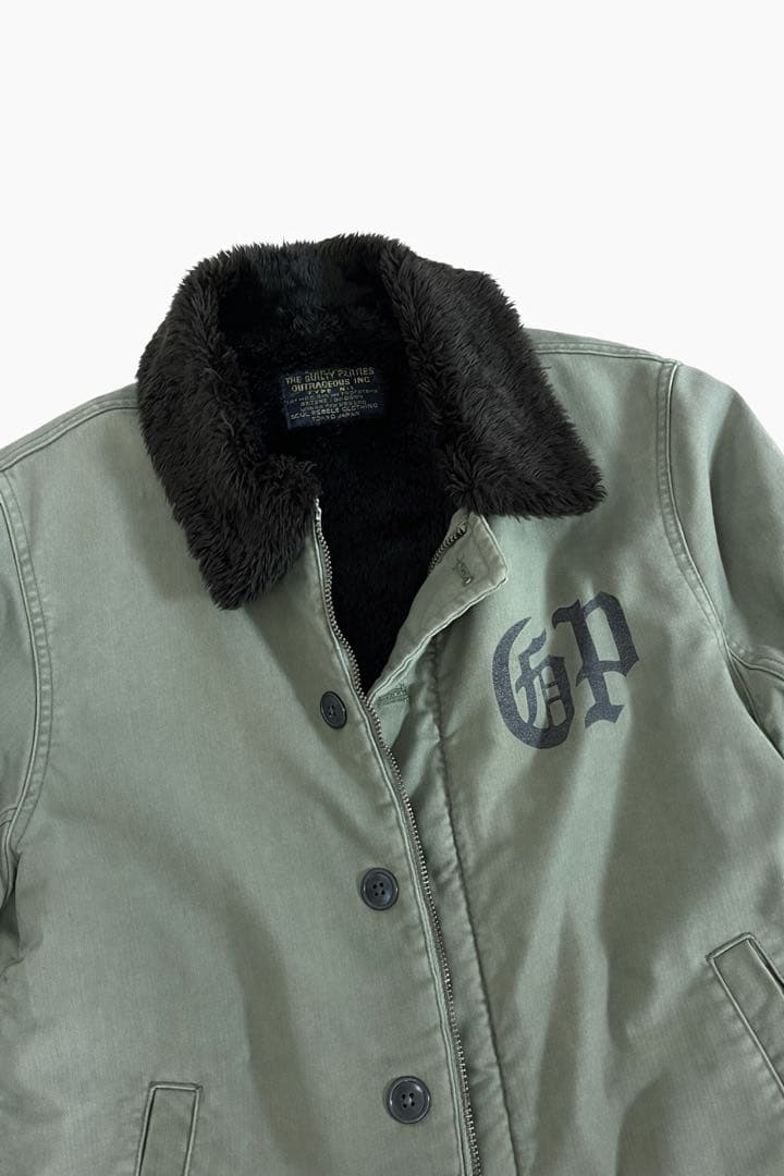 ワコマリアTHE GUILTY PARTIES N1デッキジャケット【L】カーキ