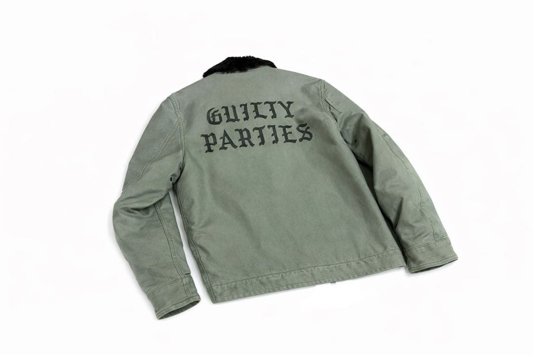 ワコマリアTHE GUILTY PARTIES N1デッキジャケット【L】カーキ