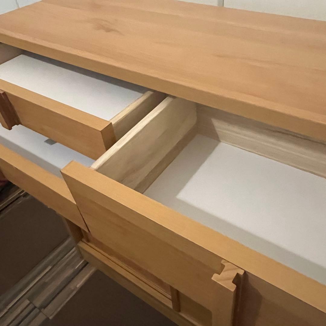 ナチュラル 木製 キッチンカウンター 幅90cm 日本製