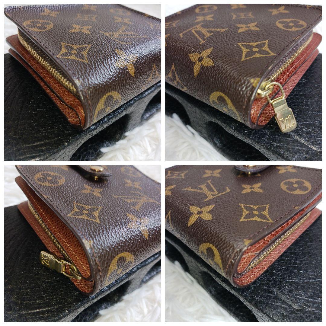 【美品】 ルイヴィトン モノグラム コンパクトジップ 二つ折り財布