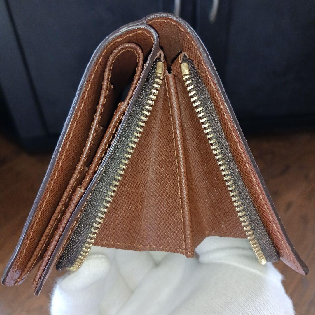 【美品】 ルイヴィトン モノグラム コンパクトジップ 二つ折り財布