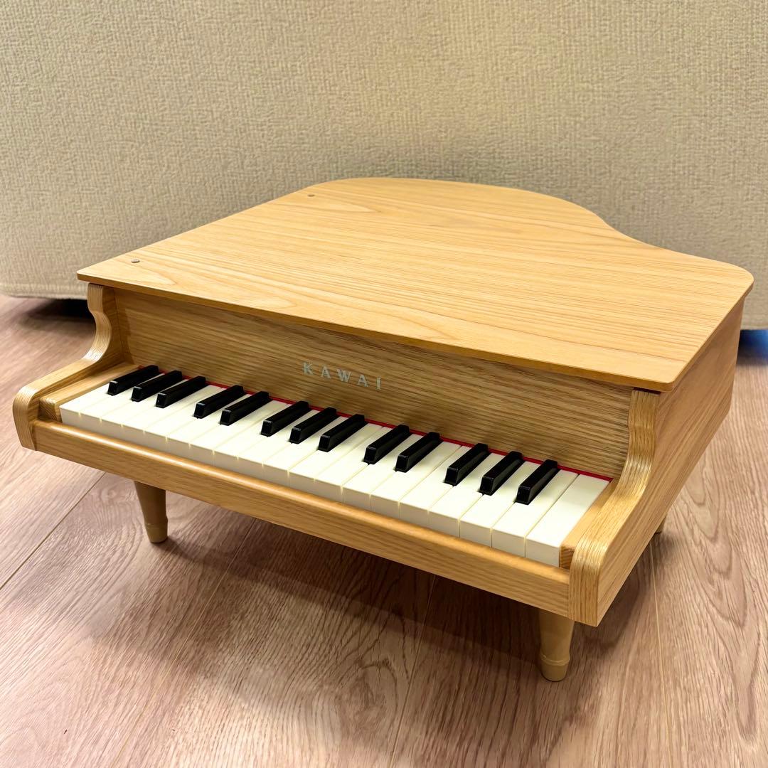 【美品】KAWAI カワイ ミニピアノ ナチュラル 1144 32鍵盤 おもちゃ