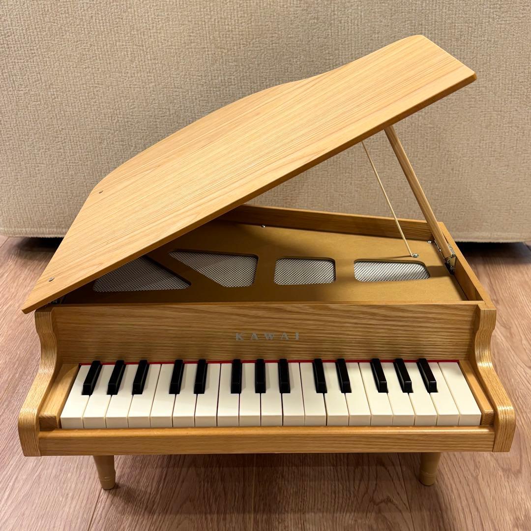 【美品】KAWAI カワイ ミニピアノ ナチュラル 1144 32鍵盤 おもちゃ