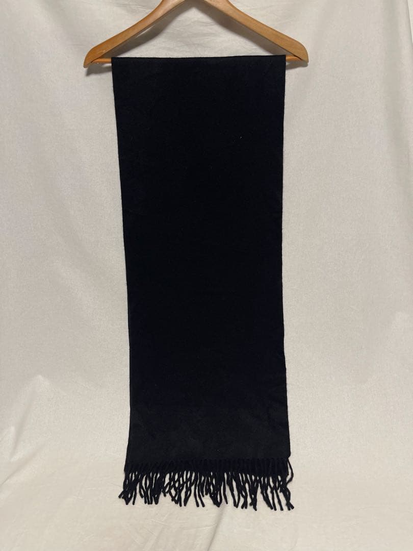 ★BURBERRY LONDON★カシミア100%★マフラー★英国製★ブラック★