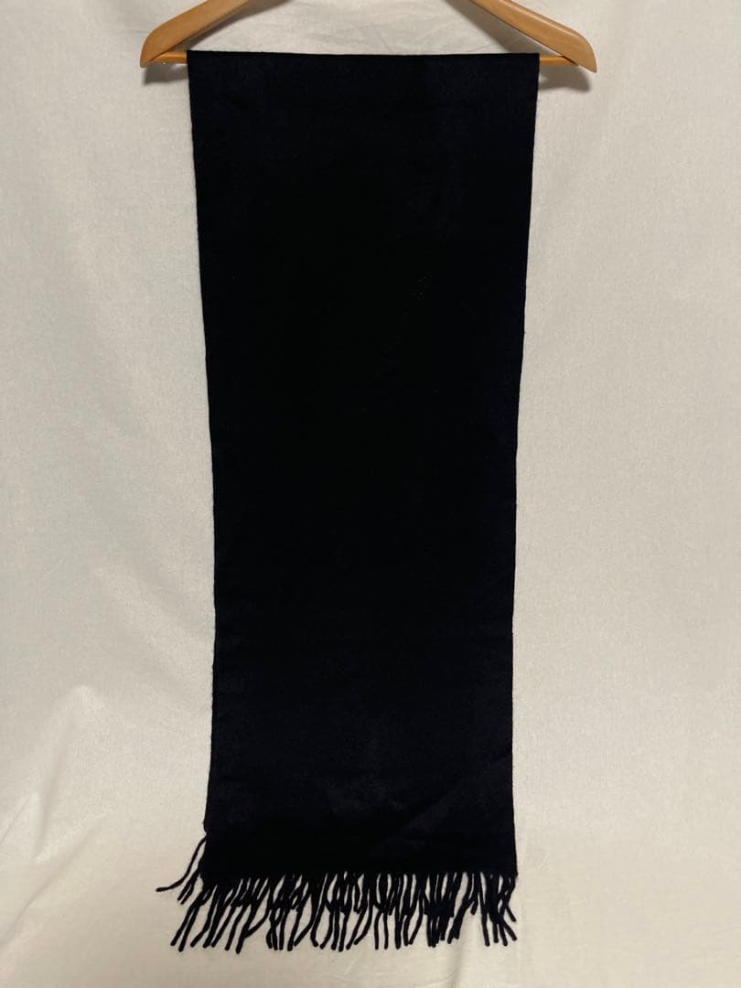 ★BURBERRY LONDON★カシミア100%★マフラー★英国製★ブラック★