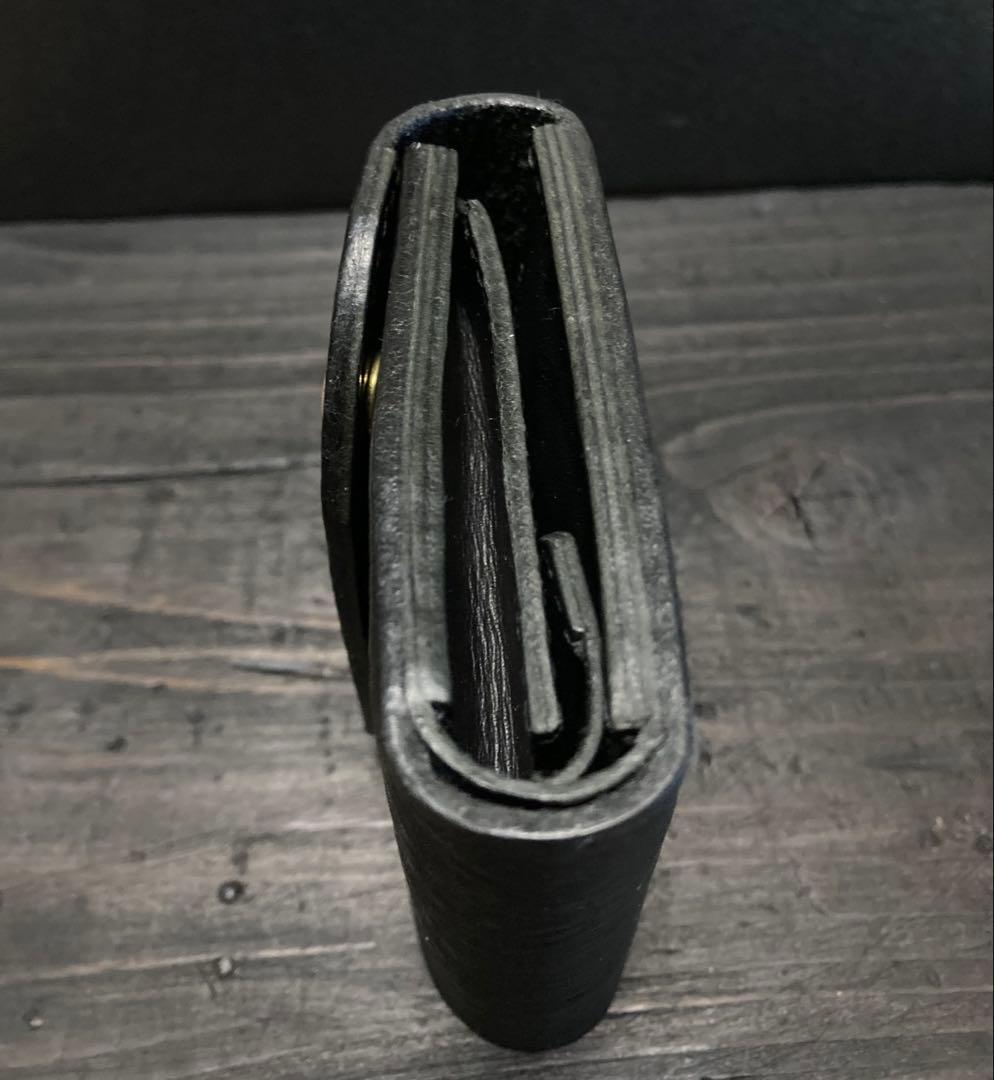 姫路レザー　天然シボ三つ折りウォレット