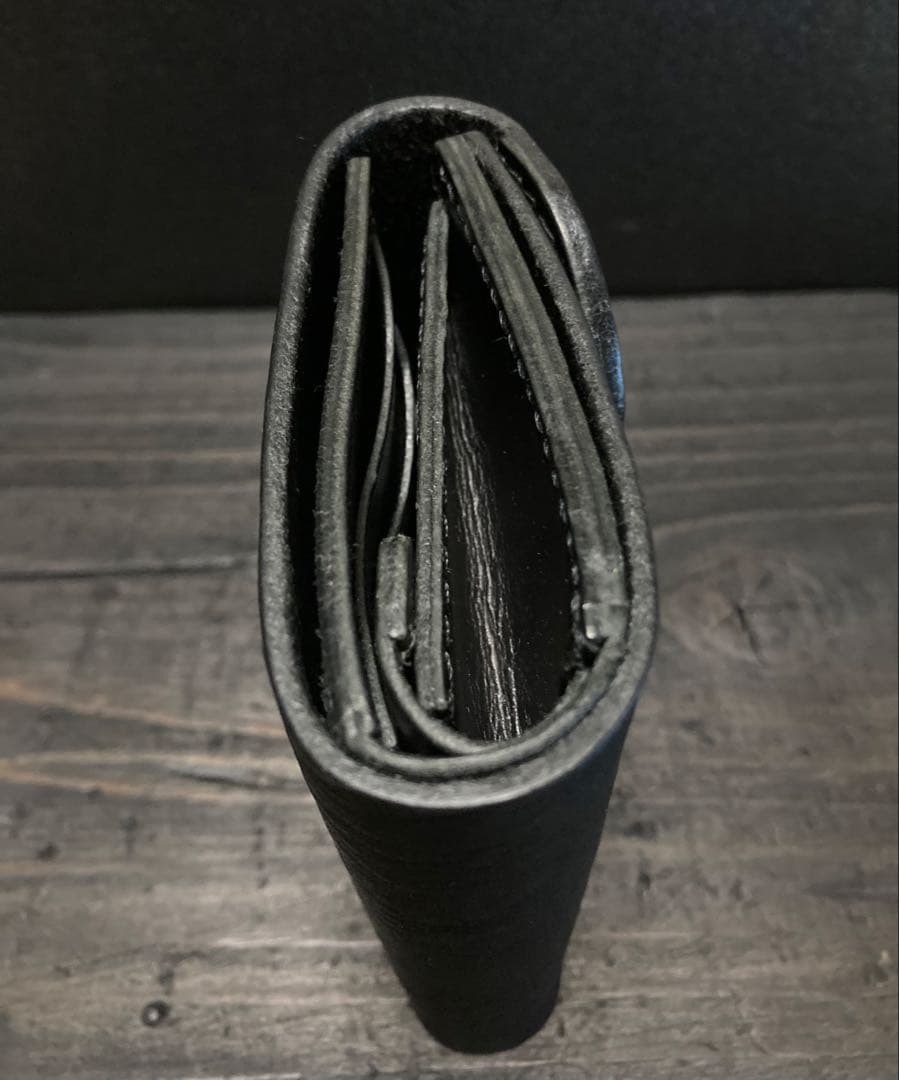 姫路レザー　天然シボ三つ折りウォレット