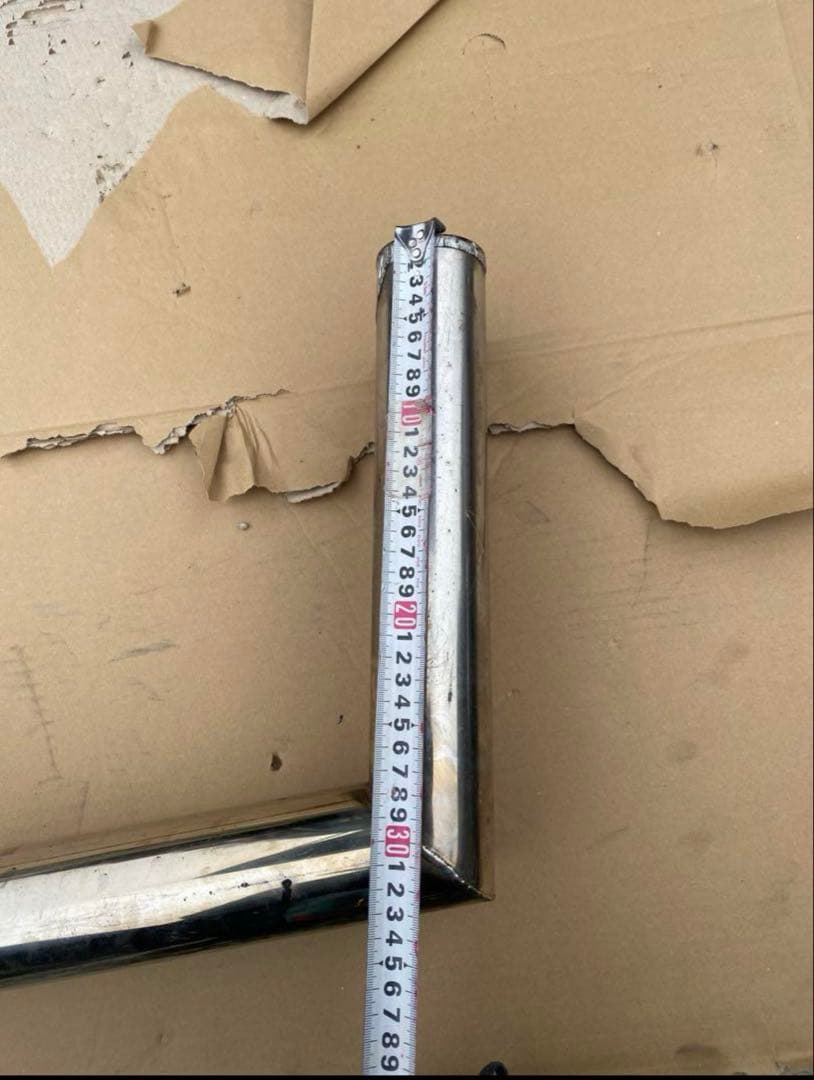 ステンレス デュアル出しマフラー 約45センチ