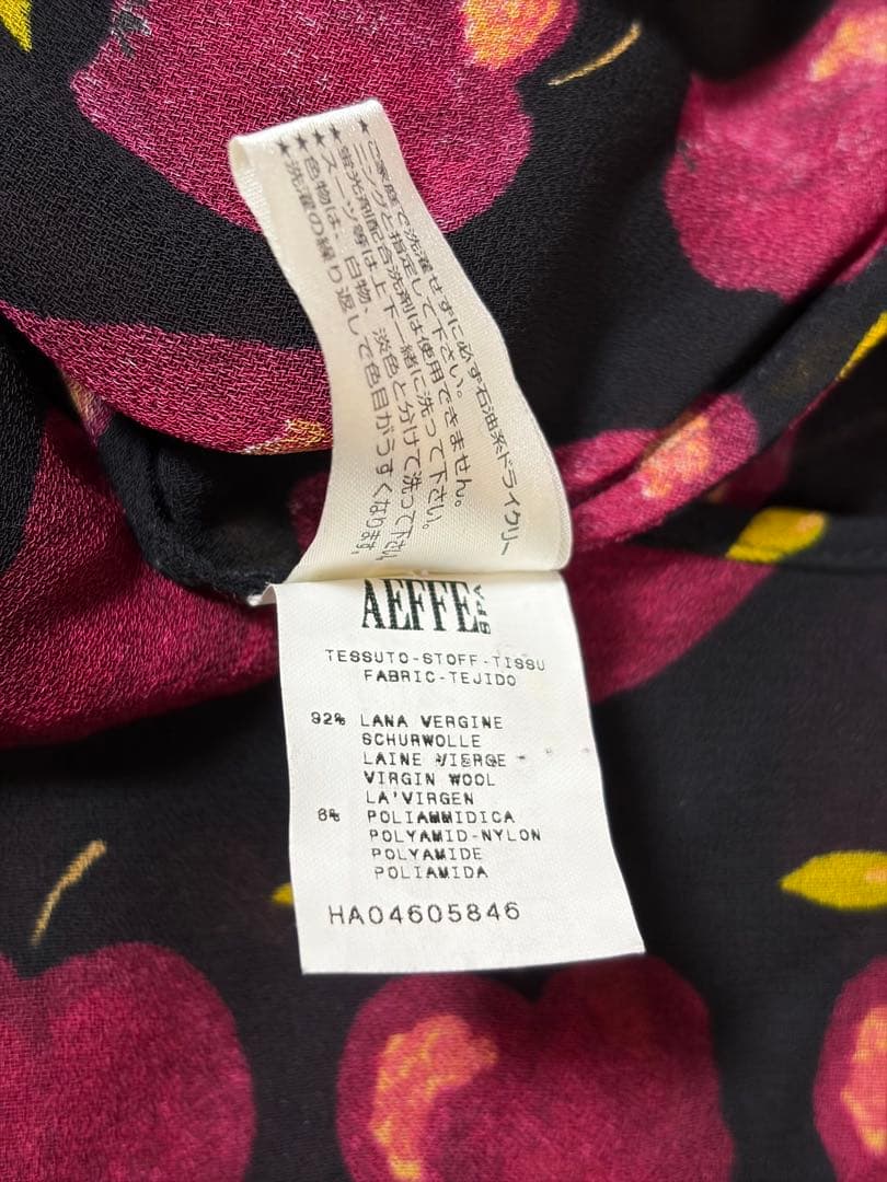 MOSCHINO モスキーノりんごチェック ワンピース42 ML 美品クリスマス