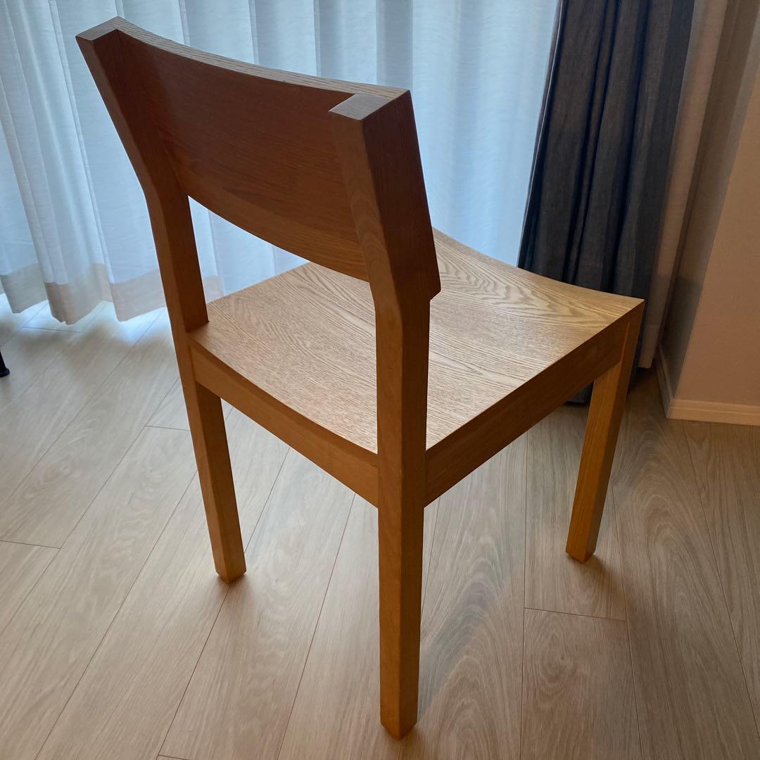 ★ふみ★【unico】HUTTE ダイニングチェア x 2脚