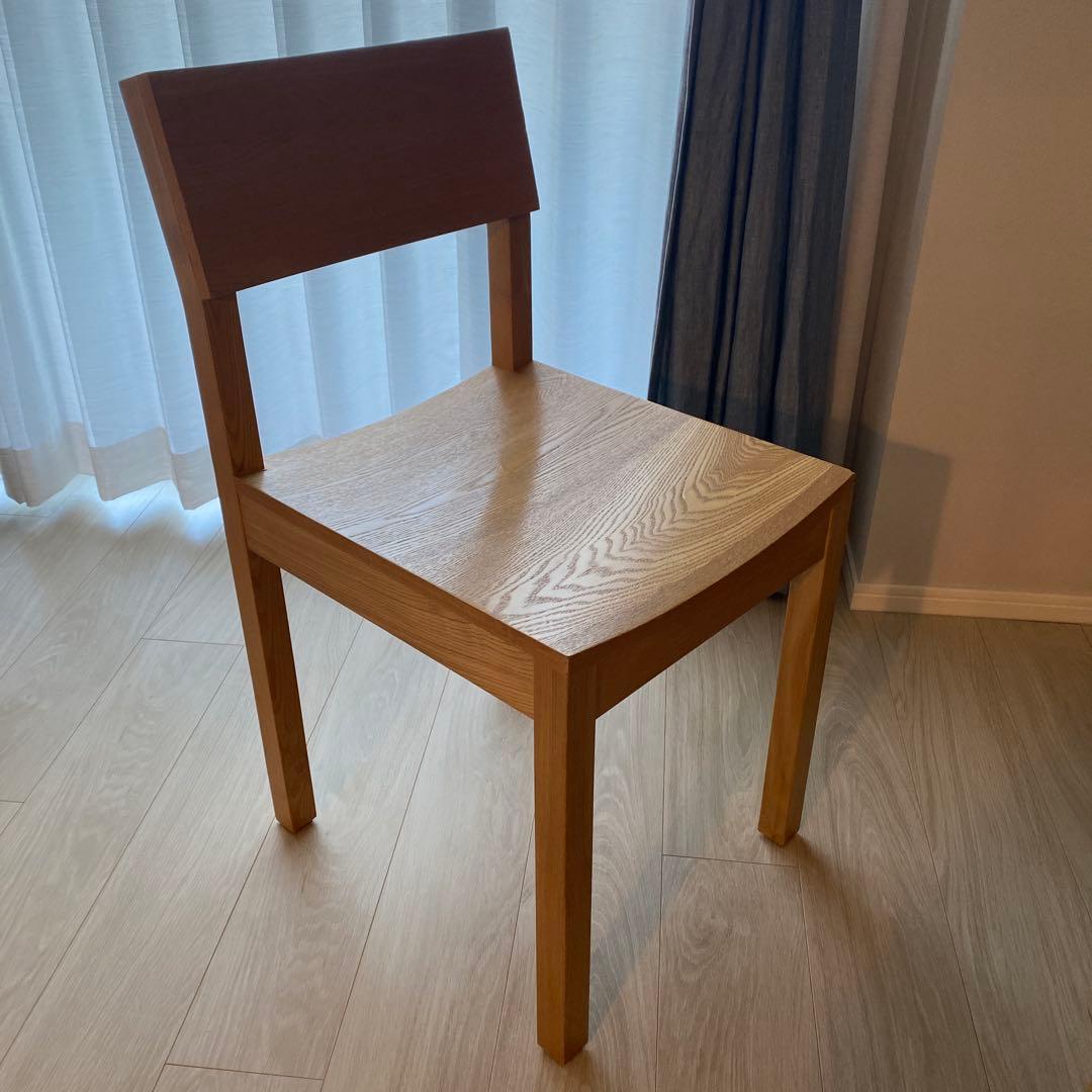 ★ふみ★【unico】HUTTE ダイニングチェア x 2脚