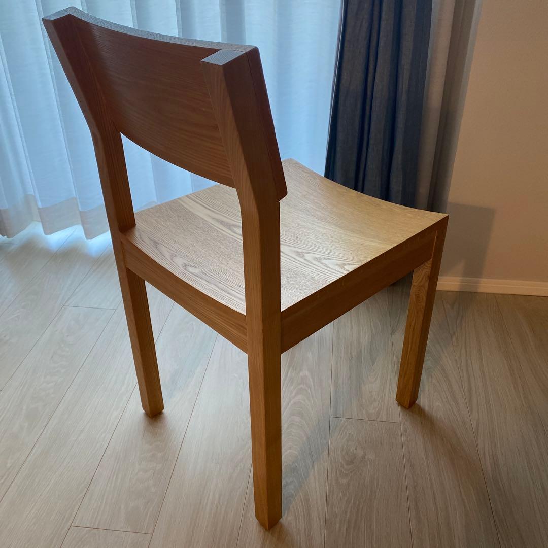 ★ふみ★【unico】HUTTE ダイニングチェア x 2脚