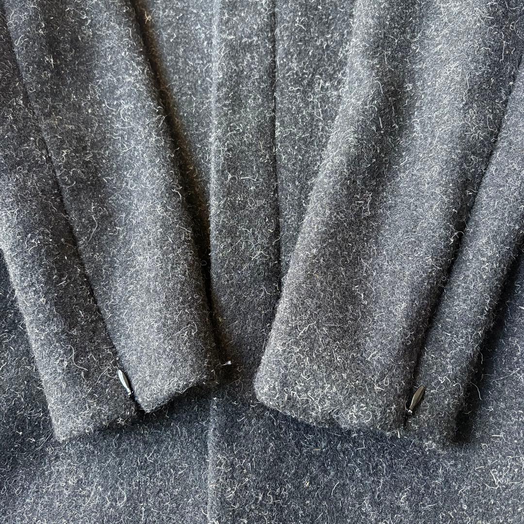 RIPVANWINKLE チェスターコート メルトンウール ブラック 5