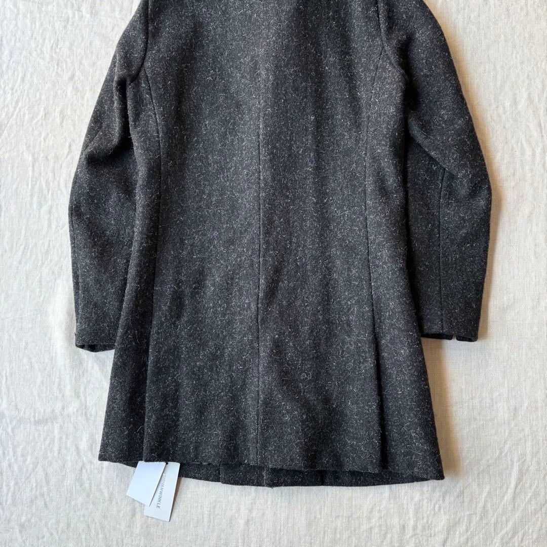 RIPVANWINKLE チェスターコート メルトンウール ブラック 5