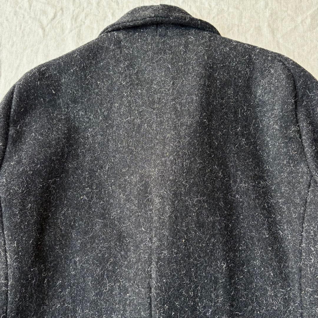 RIPVANWINKLE チェスターコート メルトンウール ブラック 5