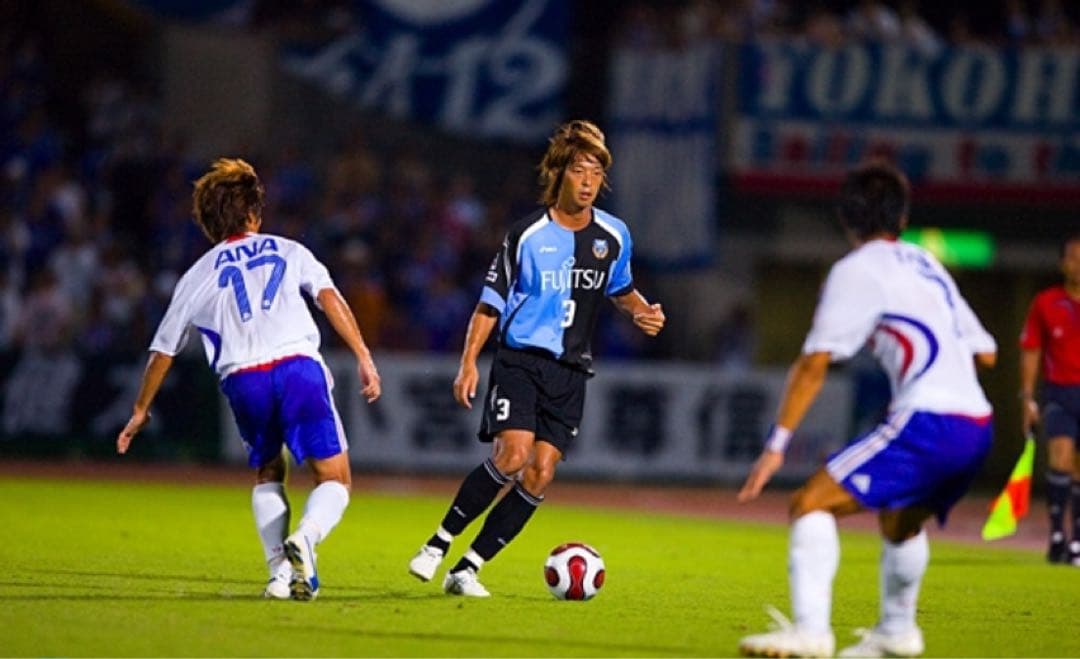 【激レア　日本製　オーセンティック】マリノス 松田直樹　アウェイユニ　国産