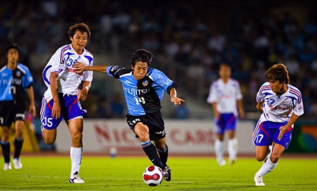 【激レア　日本製　オーセンティック】マリノス 松田直樹　アウェイユニ　国産