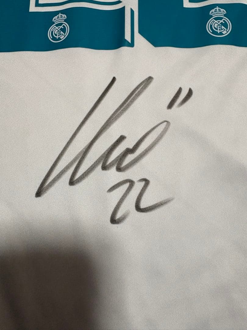 タグ付 2017-18 レアルマドリード イスコ 直筆サイン入ユニフォームS