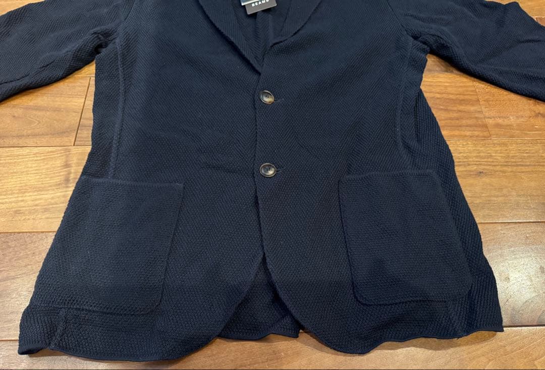 新品試着のみ LARDINI ラルディーニ ニットジャケット ネイビー M