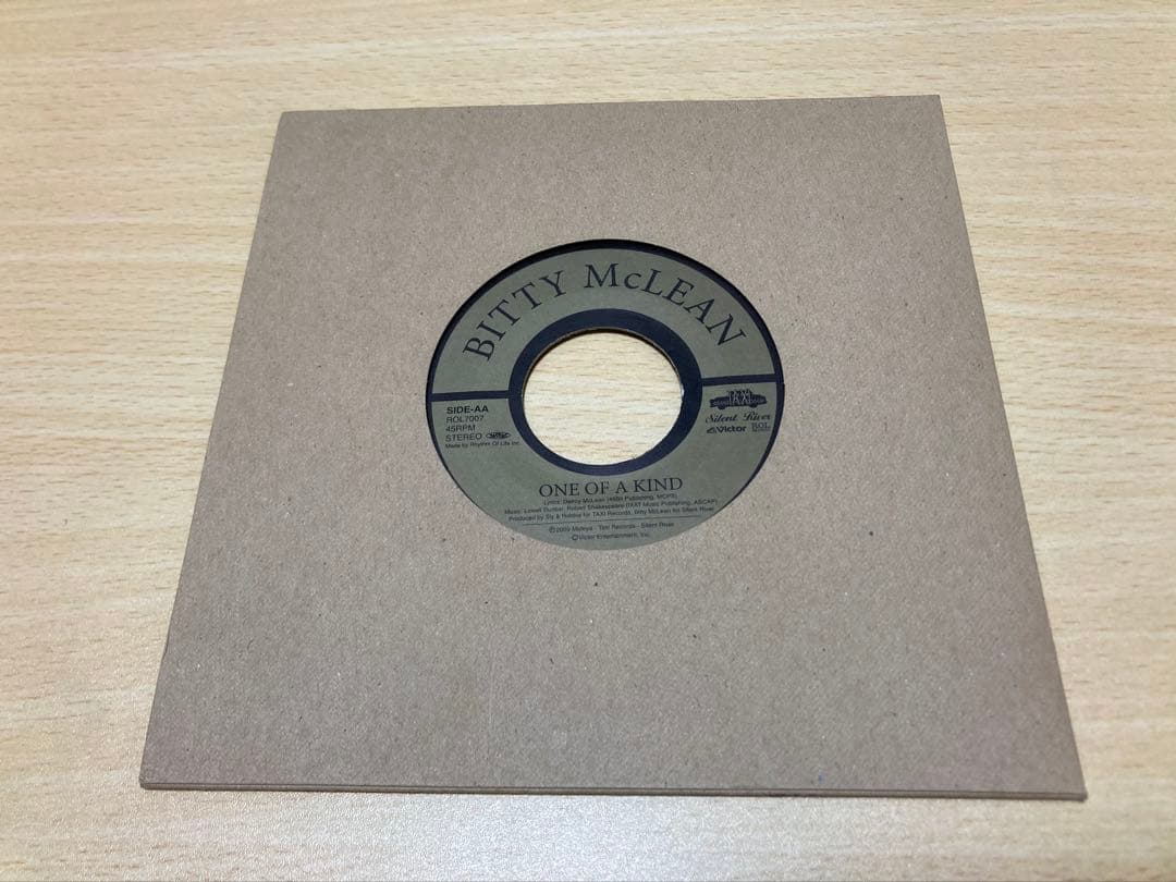 BITTY McLEAN GOT TO LET GO 7インチ 初回限定盤