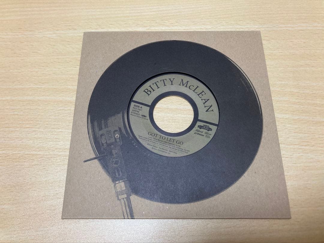 BITTY McLEAN GOT TO LET GO 7インチ 初回限定盤