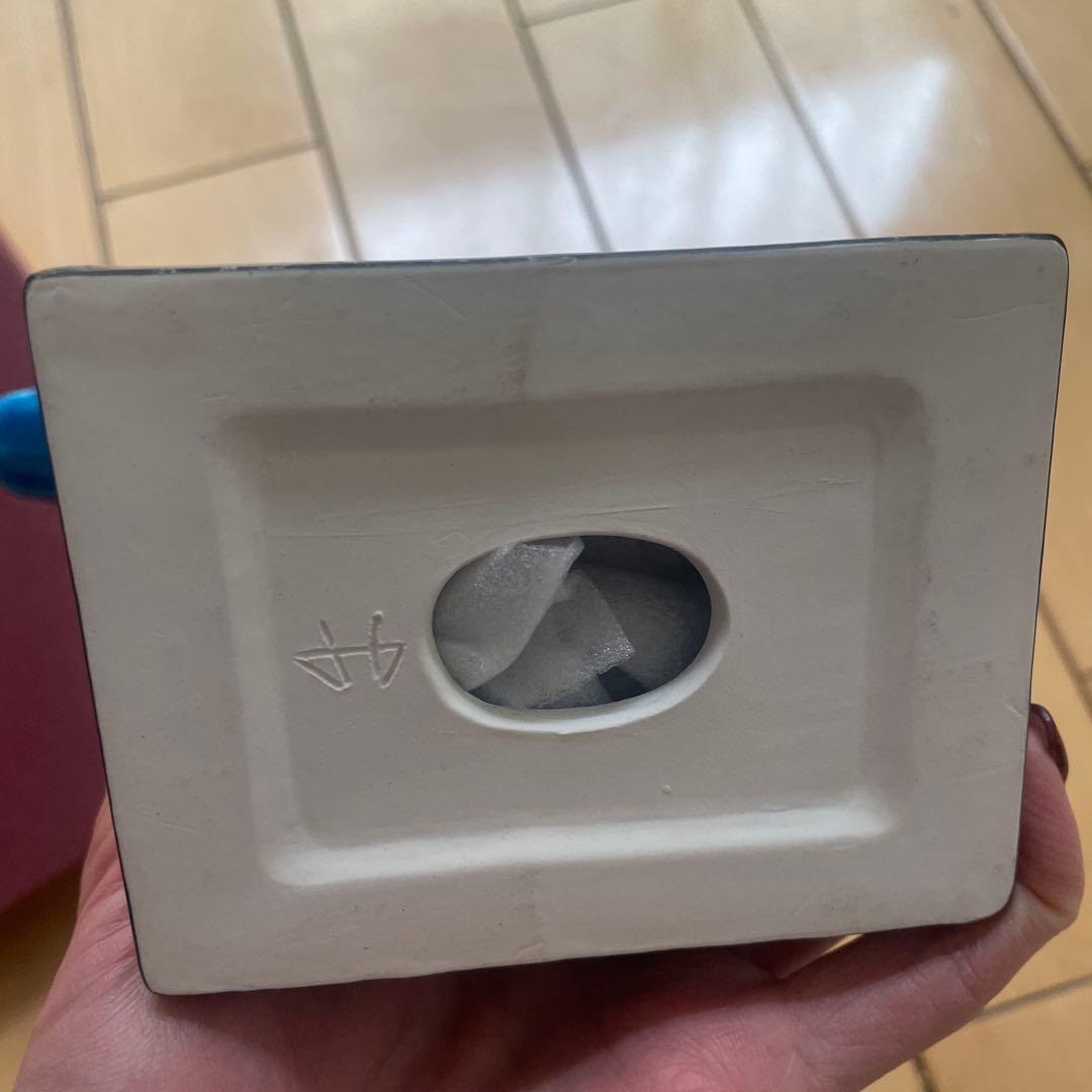 美濃焼　幸兵衛窯青釉オーナメント 「セベク」