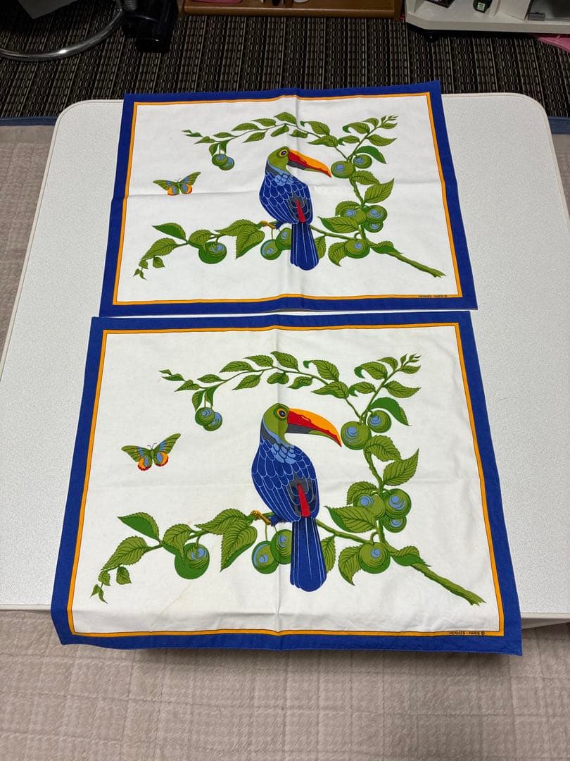 HERMES トゥカン　ランチョンマット　2枚セット