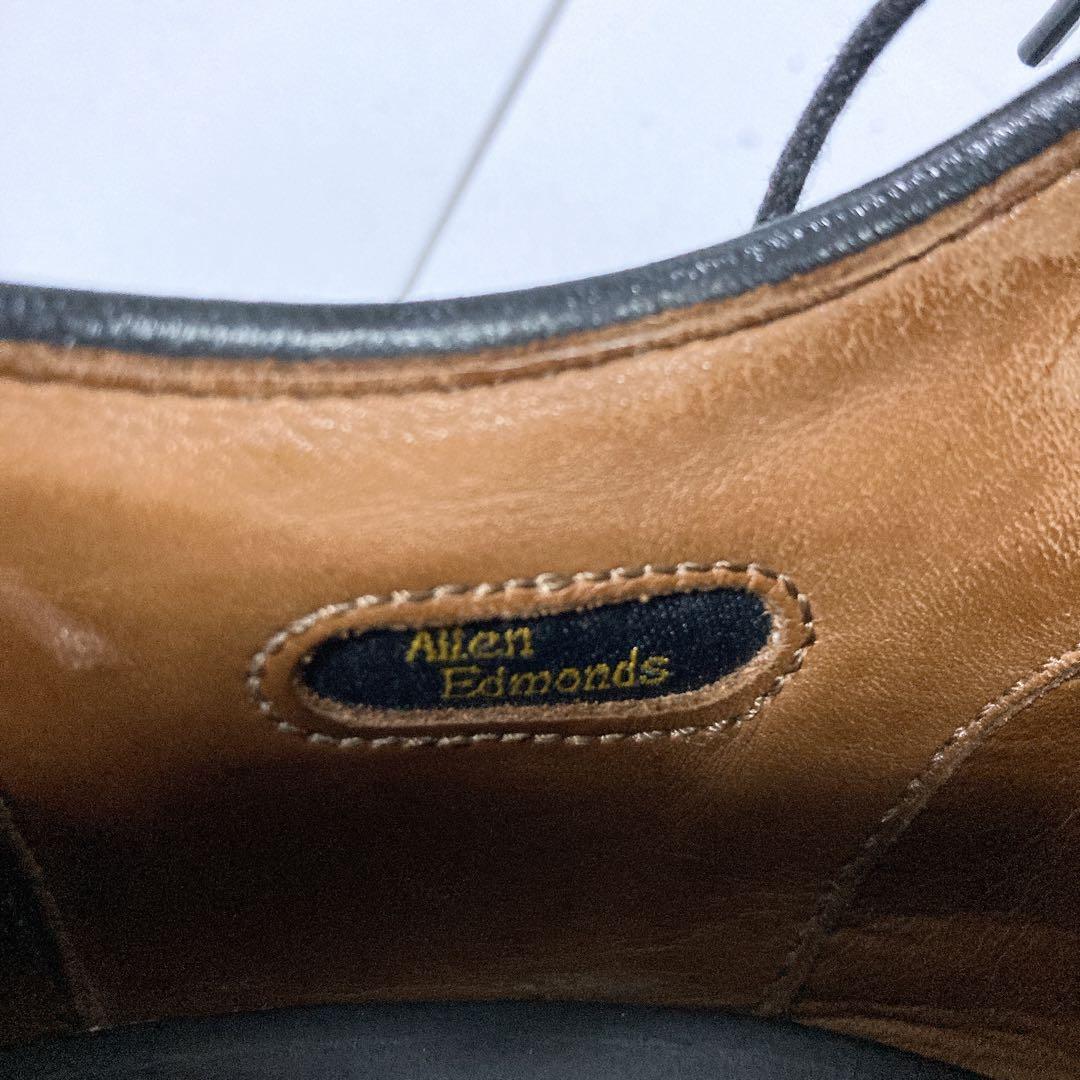 アレンエドモンズ ビジネスシューズ ストレートチップ 本革 ブラック 黒 26