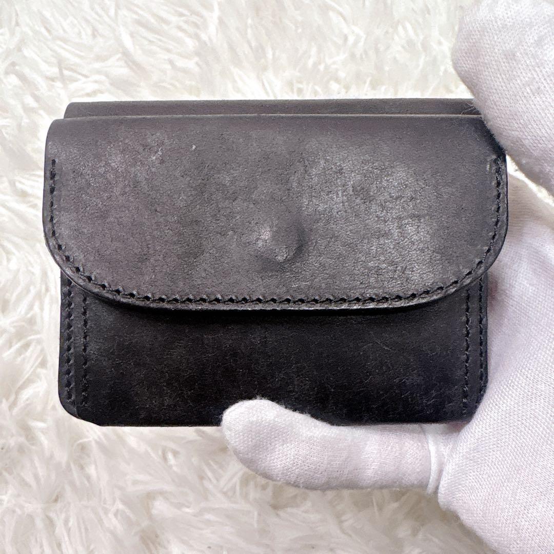 未使用級！ミスターオリーブ PUEBLO LEATHER 牛革　コンパクト　財布