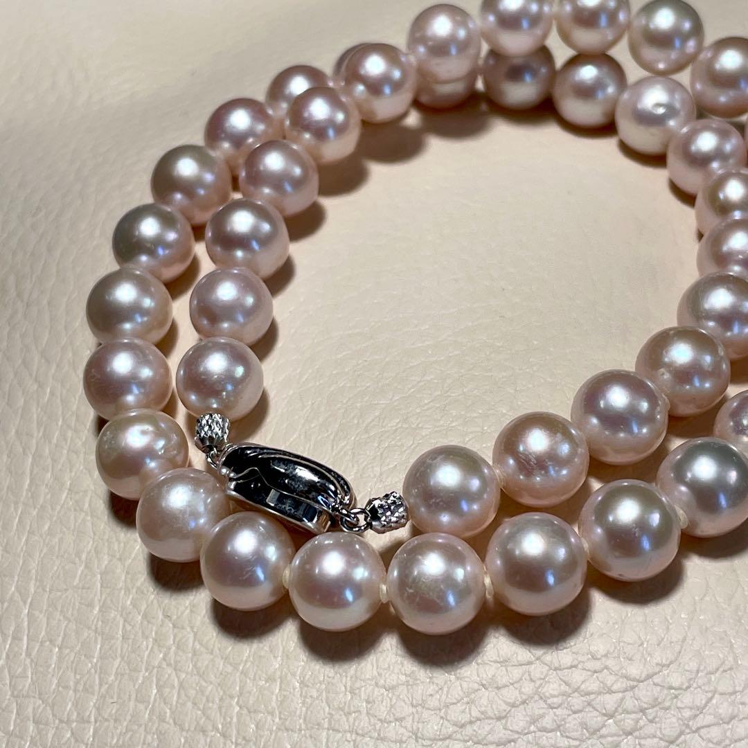 超大珠✨️ あこや真珠 パール ネックレス 約9.0~9.5mm 本真珠