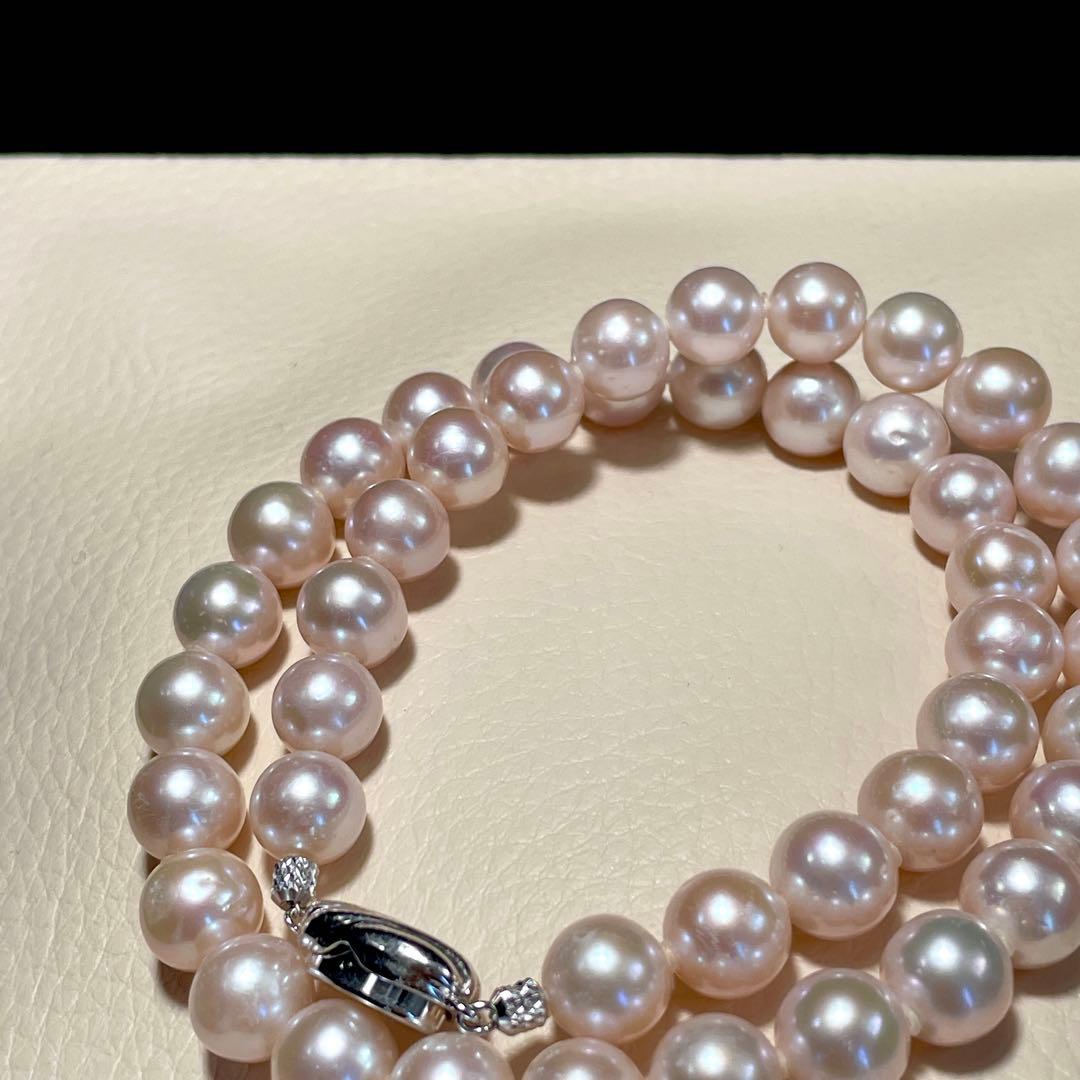 超大珠✨️ あこや真珠 パール ネックレス 約9.0~9.5mm 本真珠